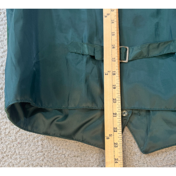 Highgate Ltd Mens Suede Leather Vest Green Front Size M - Picture 9 of 13